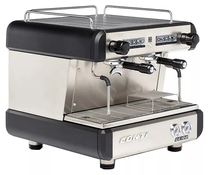 Кофемашина CONTI CC100 Compact TC 2Gr черная (под высокие стаканы)