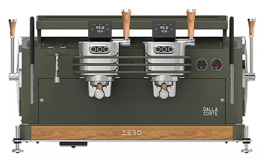 Кофемашина Dalla Corte 1 MC ZERO 2 VOK 400 оливковый хаки, дуб