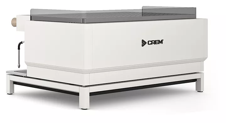 Кофемашина Crem EX3 3GR Display TA белая, высокие группы, светлый дуб