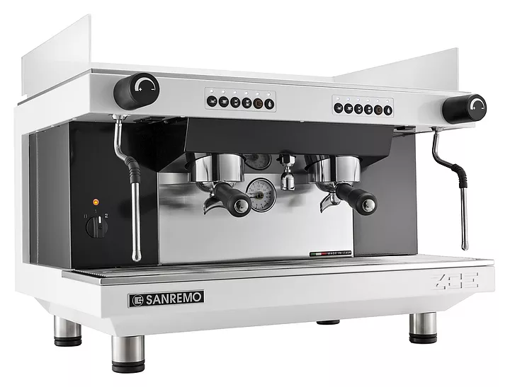 Кофемашина полуавтоматическая Sanremo Zoe SAP Tall 2 гр. высокие группы, белая
