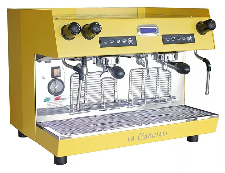 Кофемашина Carimali Nimble NI-E02-H-02 2 Gr высокие группы, желтая