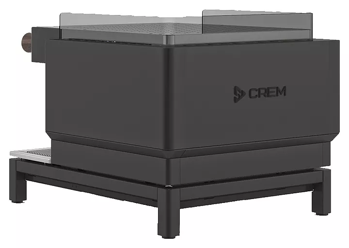 Кофемашина Crem EX3 Mini 1GR Display TA черная, высокая группа, грецкий орех