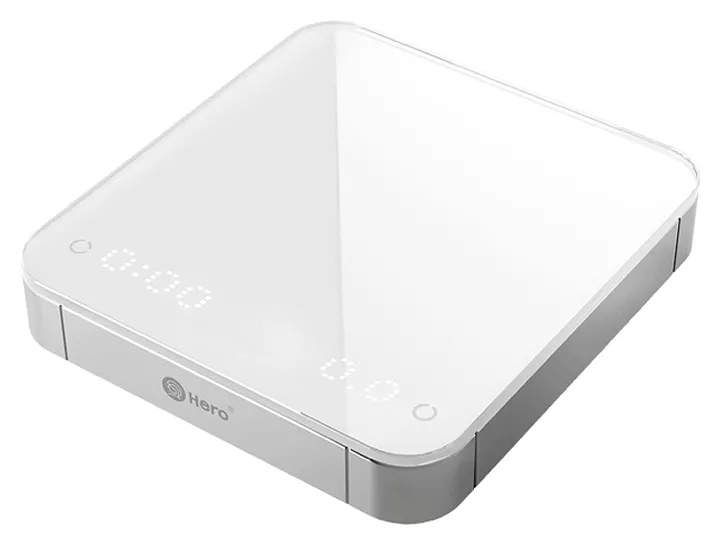Весы для кофе ZeroHero Coffee scale белые, с силиконовым ковриком