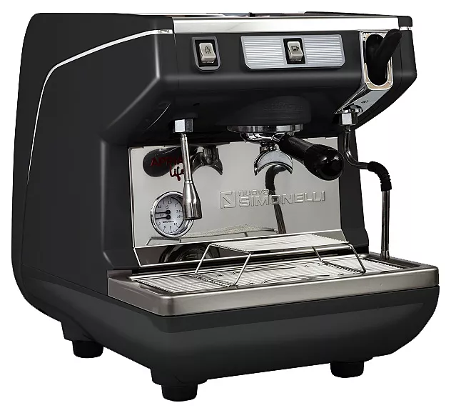 Кофемашина Nuova Simonelli Appia Life 1Gr S черная, высокая группа, полуавтомат