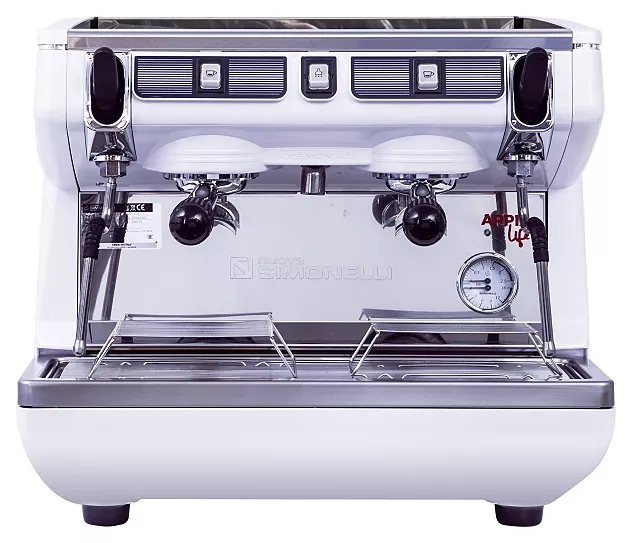 Кофемашина Nuova Simonelli Appia Life Compact 2 Gr S белая, высокие группы, экономайзер, полуавтомат